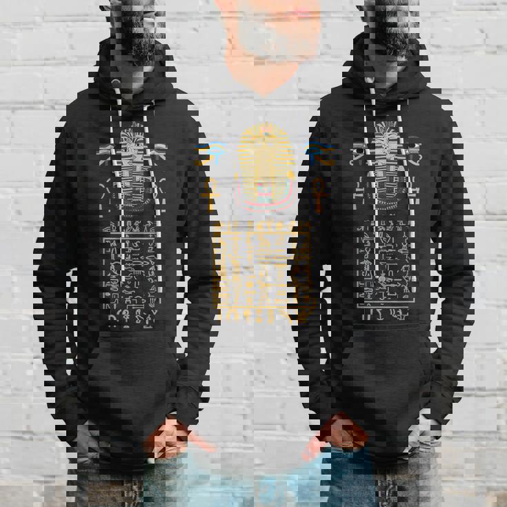 エジプトヒエログリフ シンボル ツタ王 ファラオ パーカー 彼への贈り物