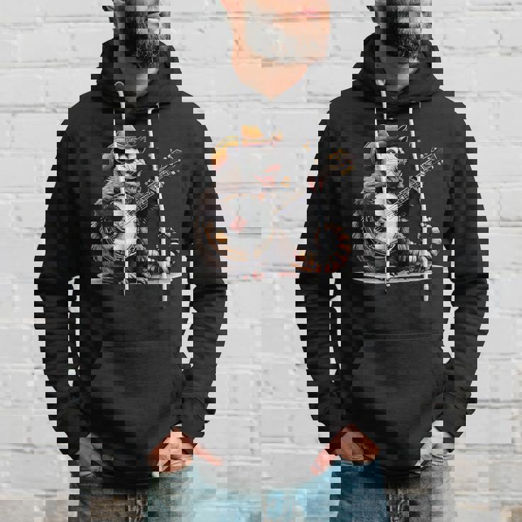 オポッサム演奏 バンジョー ギター 面白い ポッサムハット ゴミ オポッサム パーカー 彼への贈り物