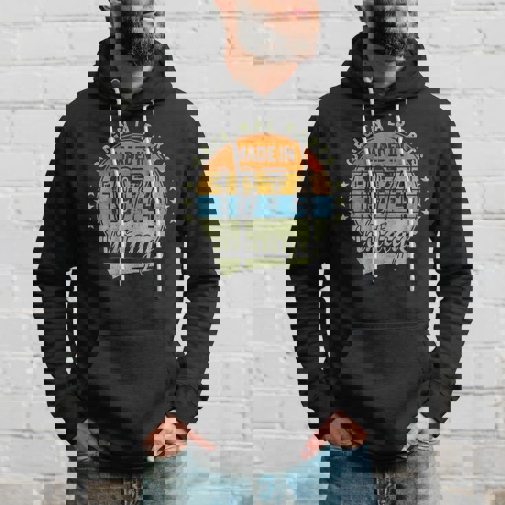 オリジナルパーツ 1974年生まれ ヴィンテージ 50歳 誕生日 レトロ パーカー 彼への贈り物