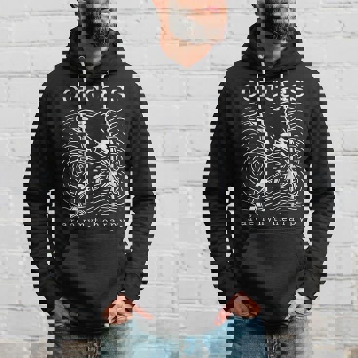 オルカのセラピー キュートなクジラ 面白い言葉 パーカー 彼への贈り物