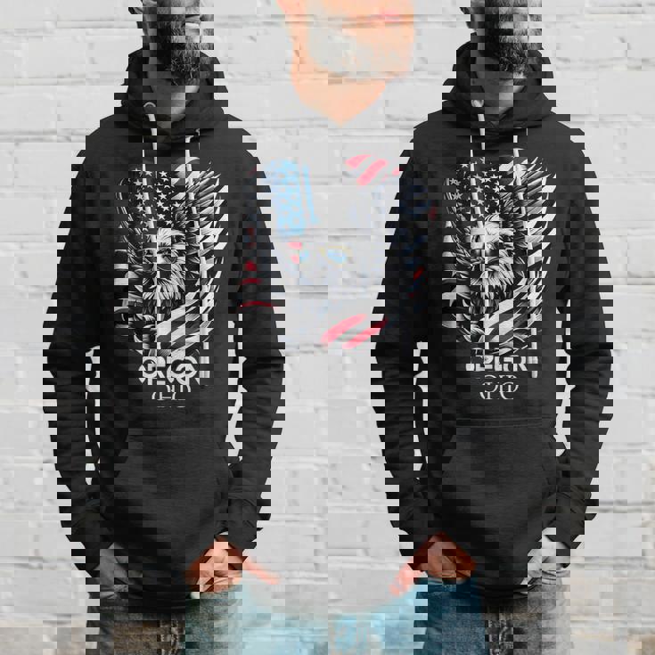 オレゴン州オハイオ州 7月4日 アメリカ国旗 パーカー 彼への贈り物