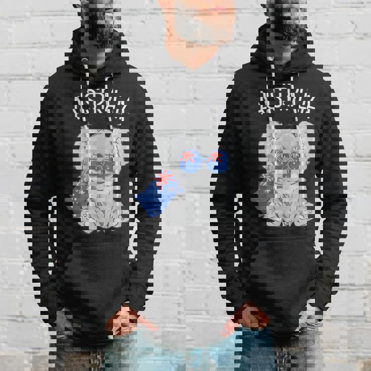 オーストラリアの国旗がかわいいコアラ パーカー 彼への贈り物