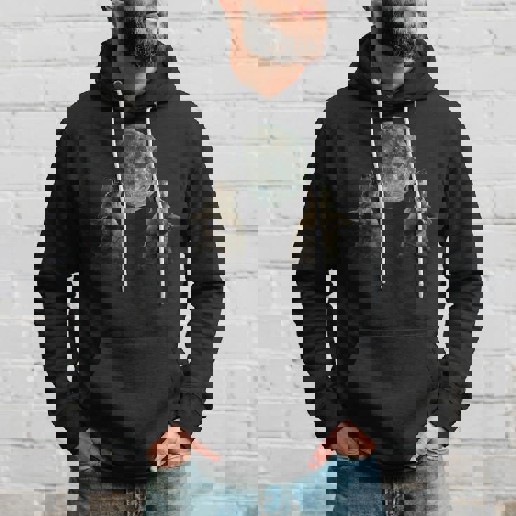 オーストラリアン・キャトル・ドッグ ハウリング・ムーン パーカー 彼への贈り物