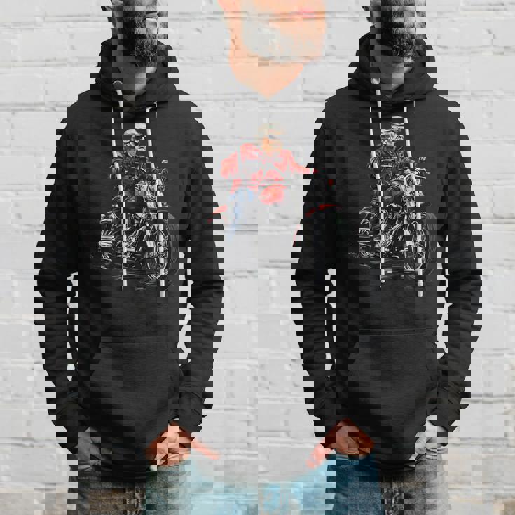 オートバイ アメリカン バイク おもしろ パロディ バイカー トランプ ライダー クルーザー モーターサイクル No3 パーカー 彼への贈り物