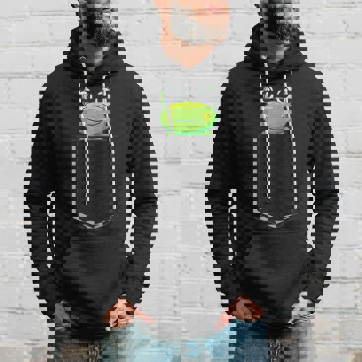 カエルポケットにカエルポケットペットカエルグリーンカエルポケット パーカー 彼への贈り物