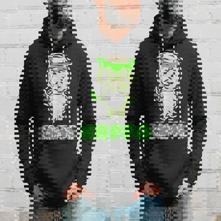 カッパ くん『セルフィー』河童【どうぶつフレンズ】きゅうり 妖怪 かわいい イラスト パーカー 彼への贈り物