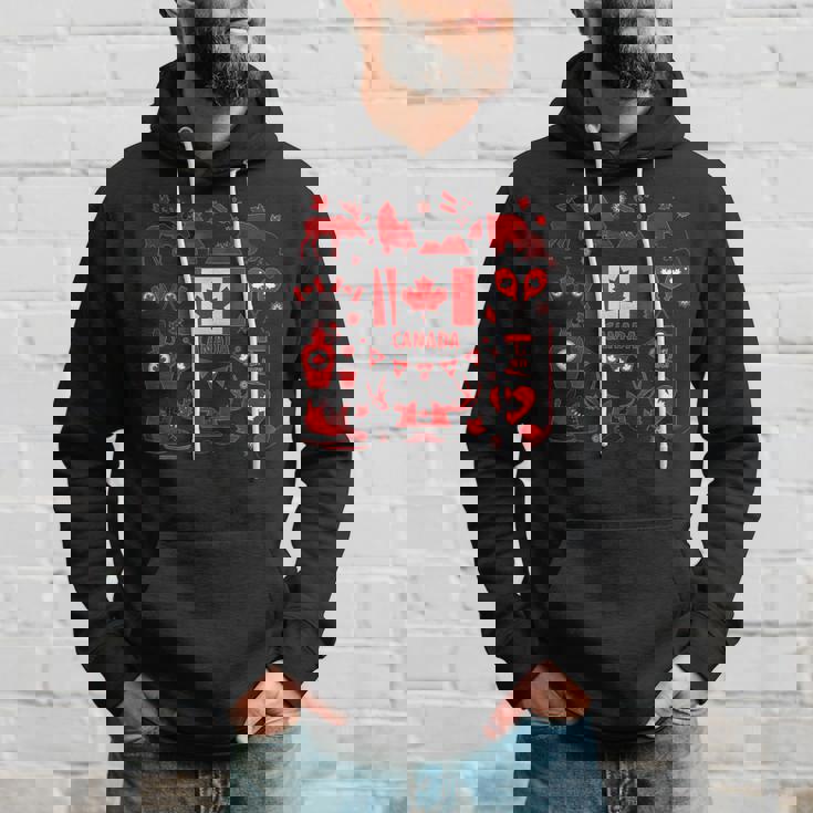 カナダ国旗tシャツ、カナダtシャツ、カナダ国旗、カナダ地図 パーカー 彼への贈り物