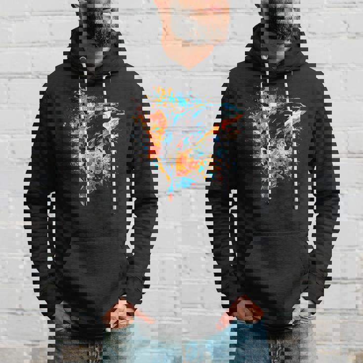 カラフルなシャチ パーカー 彼への贈り物