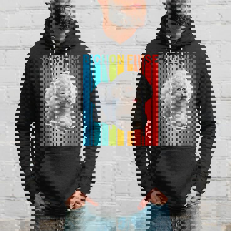 カラフルなビションフリーゼ パーカー 彼への贈り物