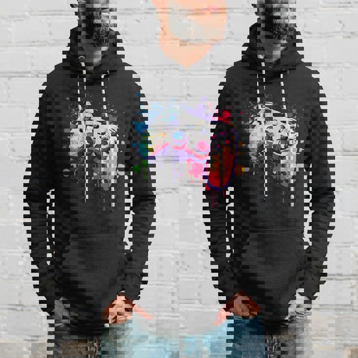 カラフルなビデオゲームコントローラー ジョイスティック コンソール パーカー 彼への贈り物