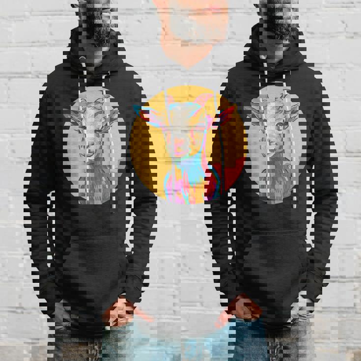 カラフルなヤギ パーカー 彼への贈り物