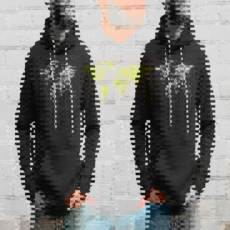 カラフルな地図 地球 タイムゾーン 国 大陸 地理 パーカー 彼への贈り物