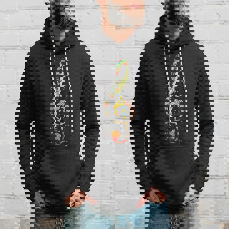 カラフルな音符 パーカー 彼への贈り物