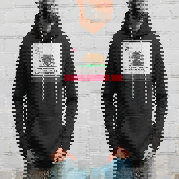 カリフォルニア州「ベアリパブリック」州旗 パーカー 彼への贈り物