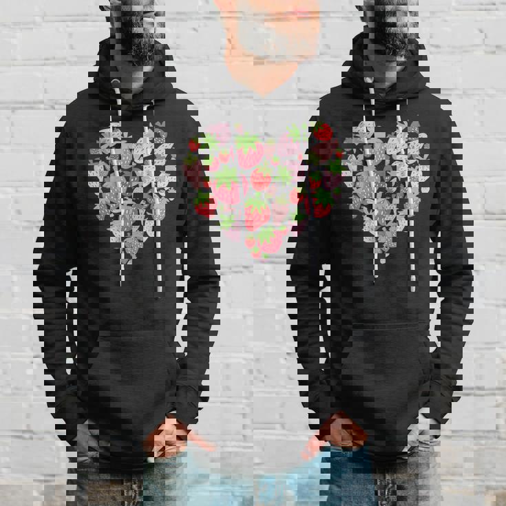 カワイイ ストロベリーハート コテージコア エステ ストロベリー パーカー 彼への贈り物