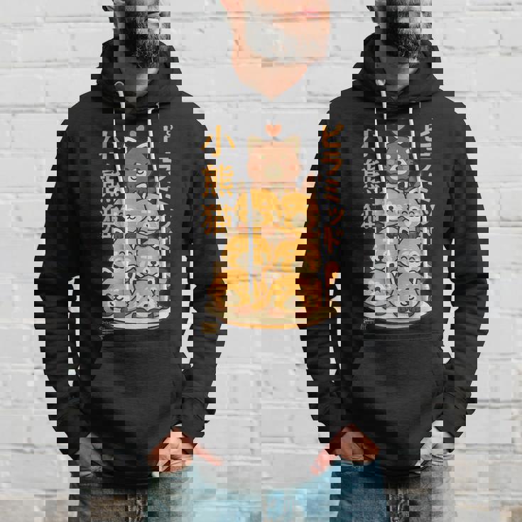 カワイイレッサーパンダピラミッドアニメ日本語文字かわいい パーカー 彼への贈り物