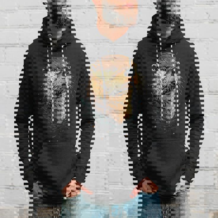 カワウソ モチーフ アイ・ラブ・ラッコ ラッコ・マーチン スウィート・ラッコ パーカー 彼への贈り物