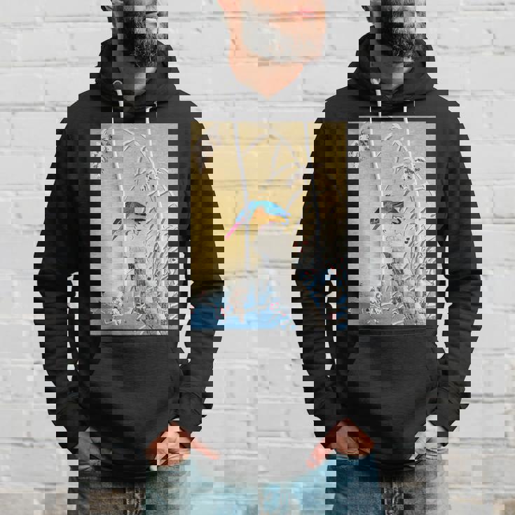 カワセミ 鳥 動物 ヴィンテージ 和 浮世絵 自然 江戸 パーカー 彼への贈り物