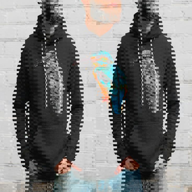 カワセミ 鳥 野生動物 動物 水彩 芸術的 ペインティング パーカー 彼への贈り物