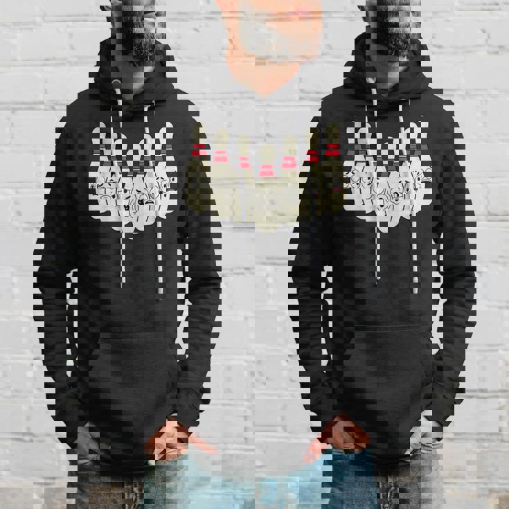 カートゥーン ボウリング 面白い 怖い ボウリング パーカー 彼への贈り物