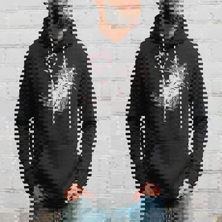 キジ白猫ぐっすり眠る猫ちゃん 猫好き パーカー 彼への贈り物