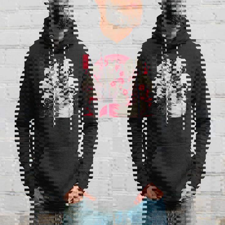 キツネ キツネ 赤いクモユリ 花 日本の九尾キツネ パーカー 彼への贈り物