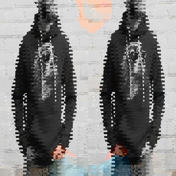 キャバリア・キング・チャールズ・スパニエル犬とサングラス パーカー 彼への贈り物