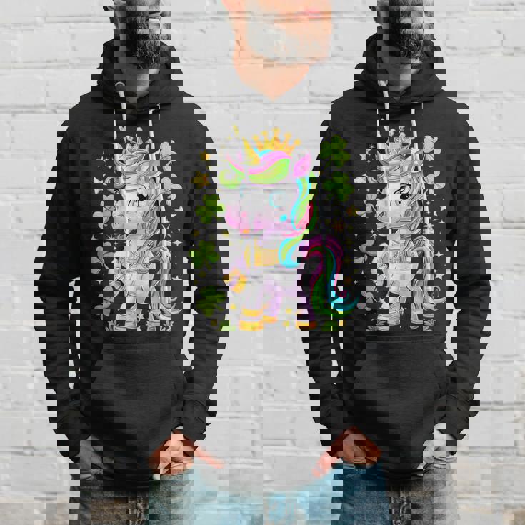 キュート レプリコーン ユニコーン シャムロック 聖パトリックデー ガールズ キッズ パーカー 彼への贈り物