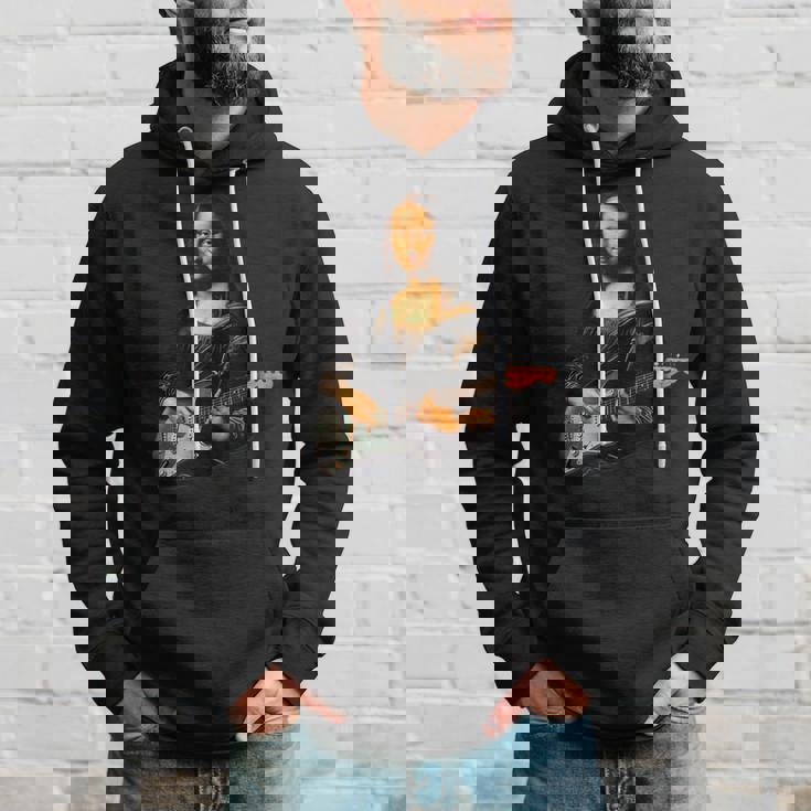 ギター 面白tシャツ モナリザ おもしろ ギタリスト 服 音楽 メンズ キッズ ネタ 服 軽音 楽器 エレキ パーカー 彼への贈り物