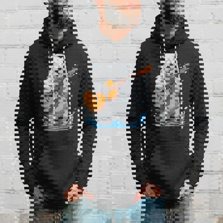 クマがアコースティックギターを弾くクマのギタリスト パーカー 彼への贈り物