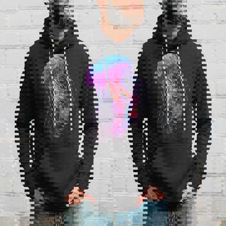 クラゲ 動物 モチーフ アート クラゲ パーカー 彼への贈り物