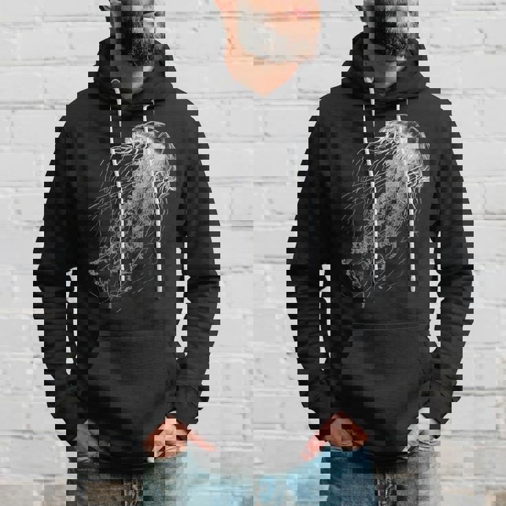 クラゲ 動物 モチーフ イラスト クラゲ パーカー 彼への贈り物