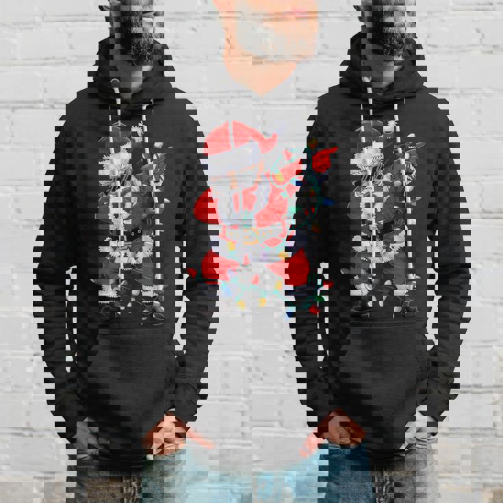 クリスマス サンタクロース ダビングダンス クリスマスライト 家族 パーカー 彼への贈り物