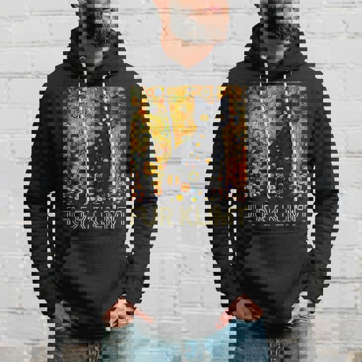 クリムト絵画の黒猫、猫好き、アーティスト美術学生 パーカー 彼への贈り物