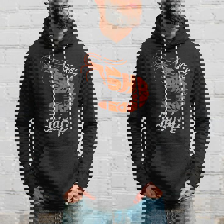 クレイジー エビ レディ シーフード ラバー ディープオーシャン アニマル エビ パーカー 彼への贈り物