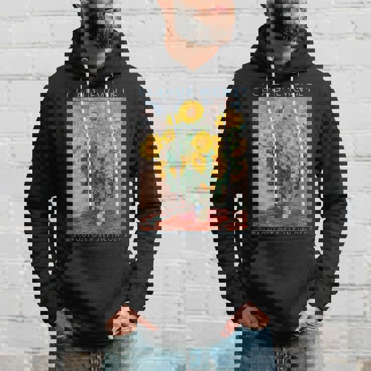 クロード モネ 面白いtシャツ 花 名作 アート ひまわりのブーケ 絵画 メンズ レディース 面白い 服 パーカー 彼への贈り物