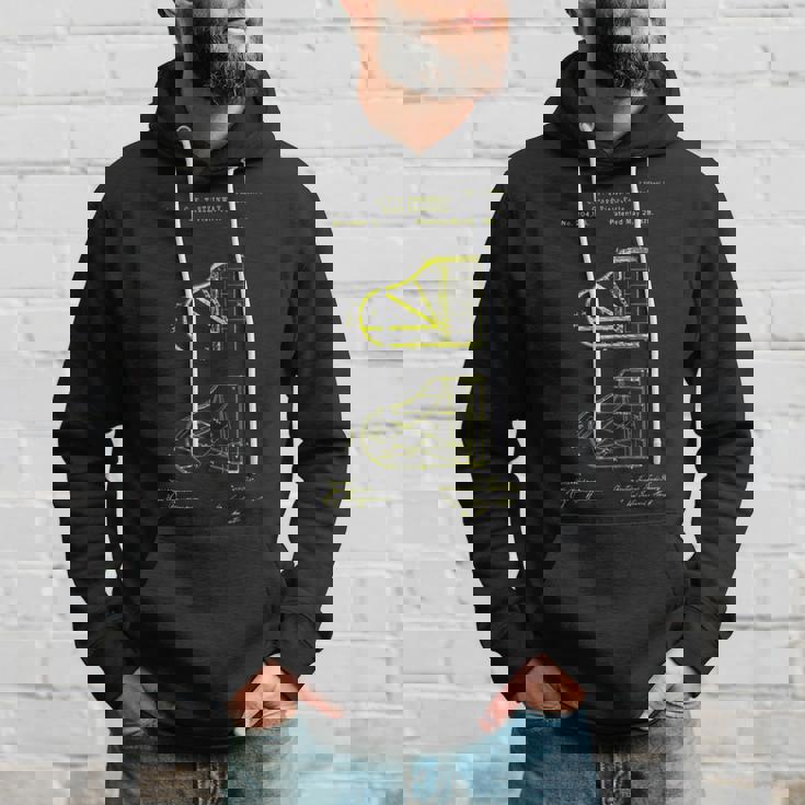 グランドピアノ パテントピアノプレイヤー おかしなピアニストのギフト パーカー 彼への贈り物