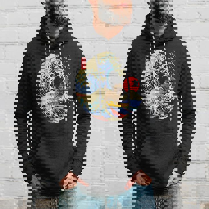 ケアンテリア 日本の神奈川波 サーフ 忠実な犬 パーカー 彼への贈り物