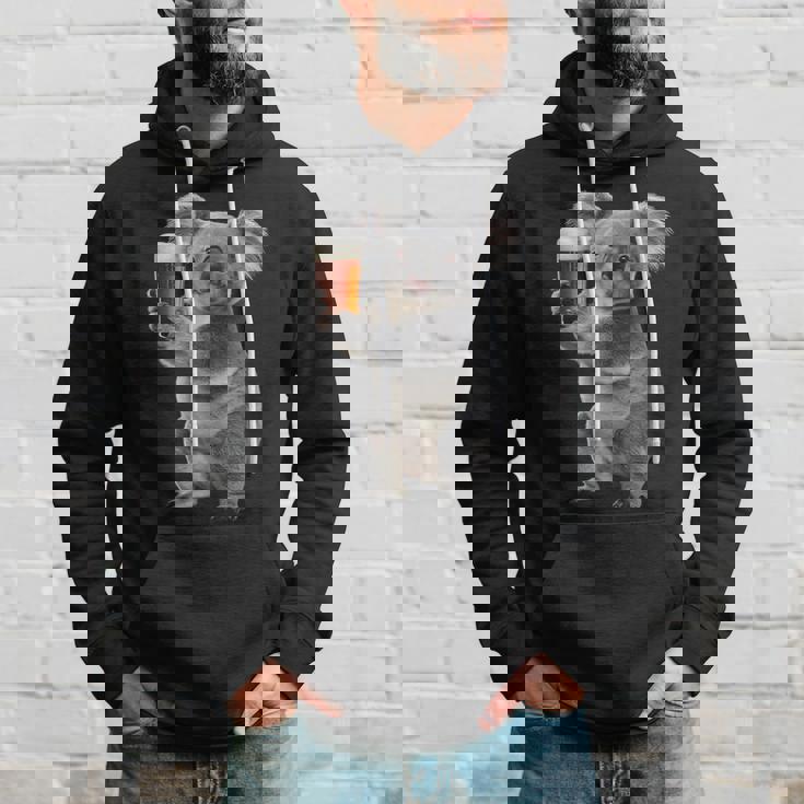 コアラ ビールを飲む リアル パーカー 彼への贈り物