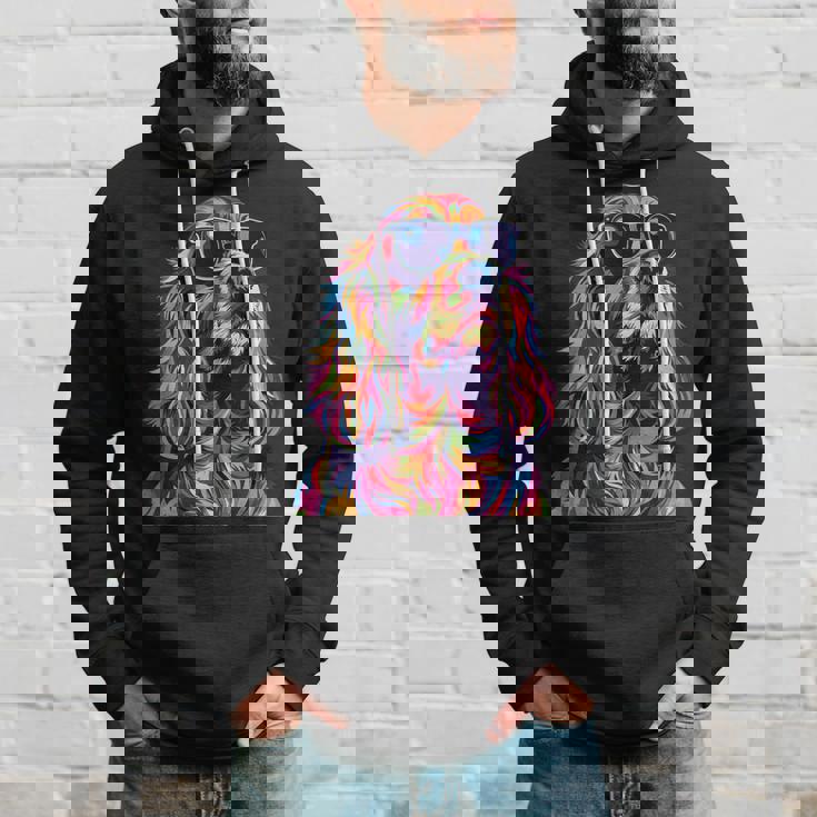 コッカースパニエルラバーズ ポップアート 面白い イングリッシュコッカースパニエル パーカー 彼への贈り物