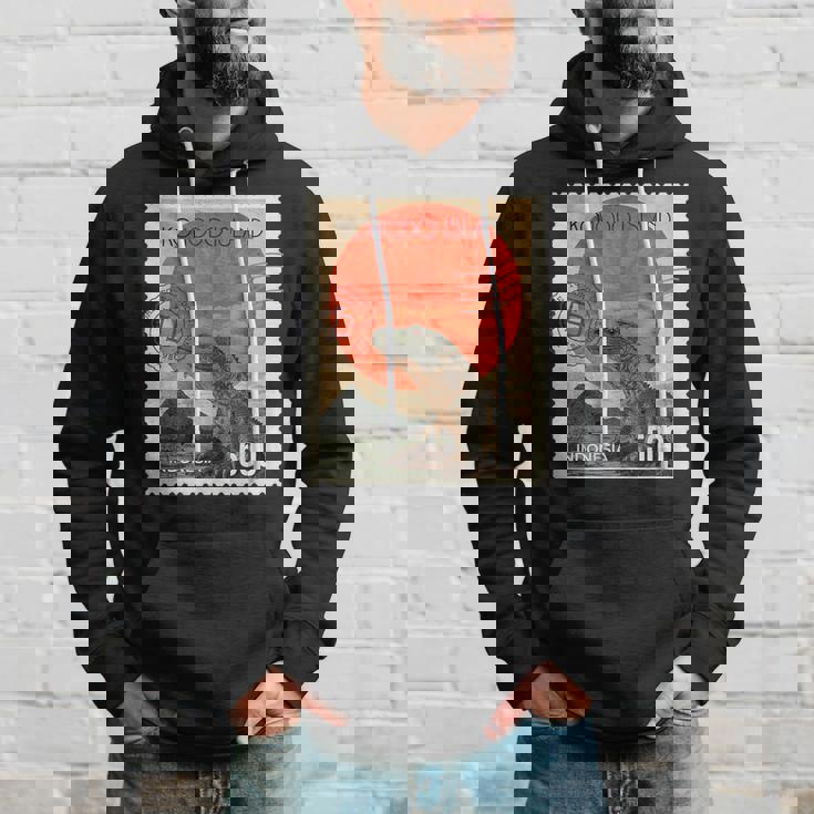 コモド島インドネシアコモドドラゴン パーカー 彼への贈り物