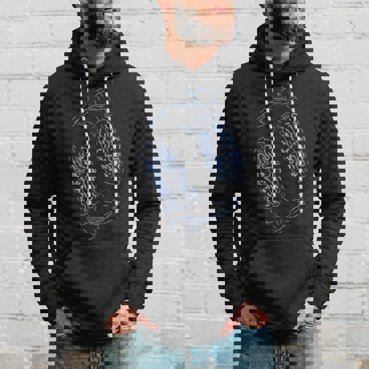 コースタル カウガール ブルー カウボーイブーツ コケット ウエスタン パーカー 彼への贈り物