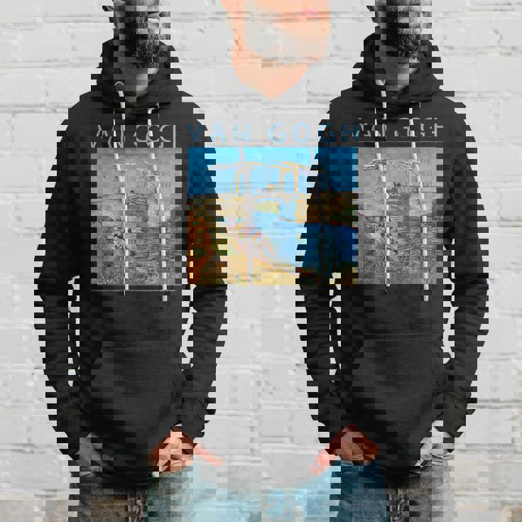 ゴッホ 面白いtシャツ アート アルルの跳ね橋 印象派 絵画 メンズ レディース 面白い 服 美術 油彩画 パーカー 彼への贈り物