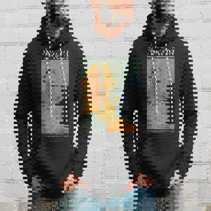 ゴッホ 黒猫 ひまわり おもしろ猫 パーカー 彼への贈り物