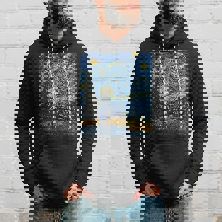 ゴッホにインスパイアされた先見の明のある宇宙飛行士未来の宇宙飛行士 パーカー 彼への贈り物