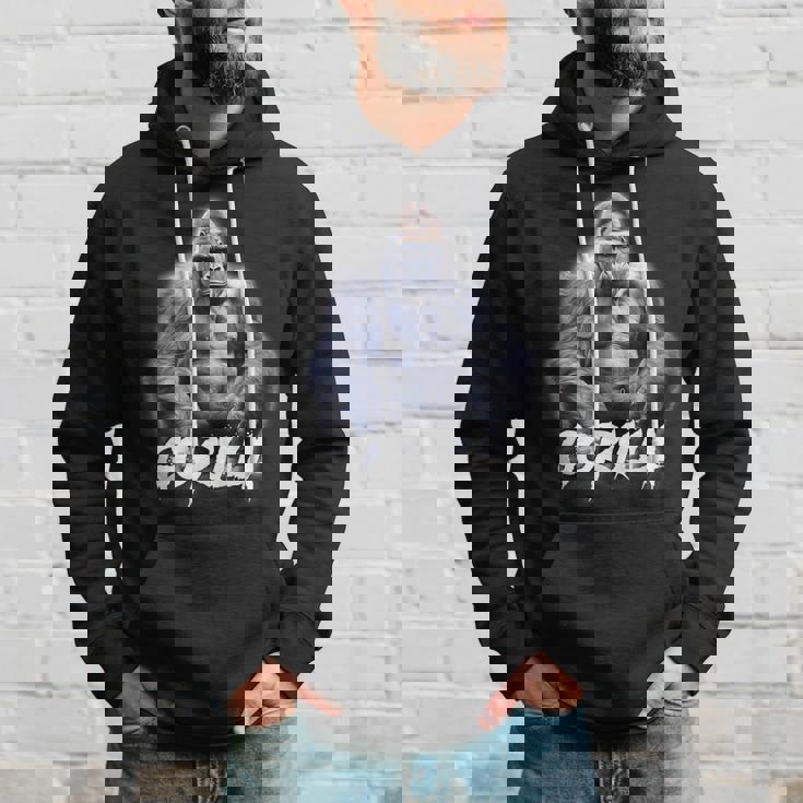 ゴリラ×シルバーバックゴリラ霊長類 パーカー 彼への贈り物