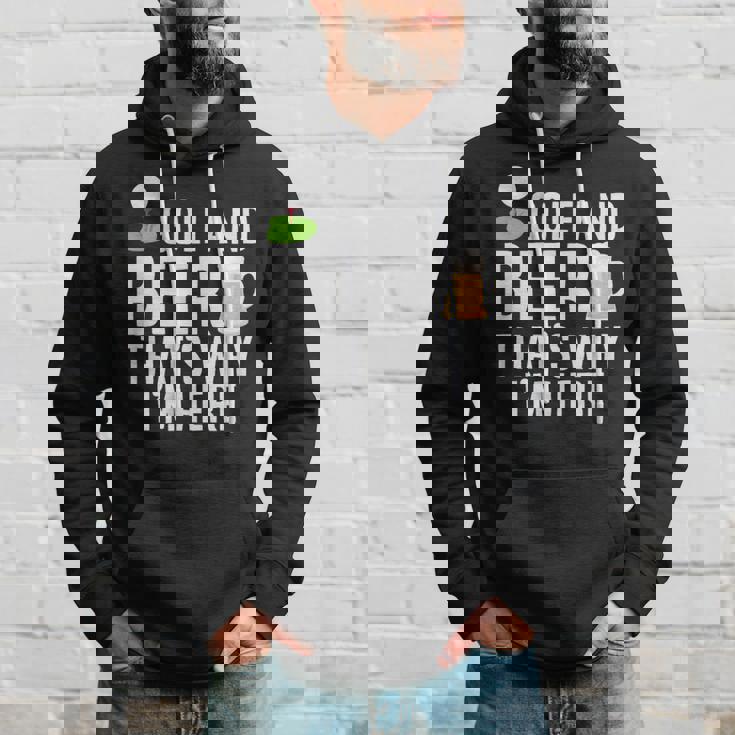 メンズ メンズ ゴルフウェア ゴルフとビール That's Why I'm Here パーカー 彼への贈り物