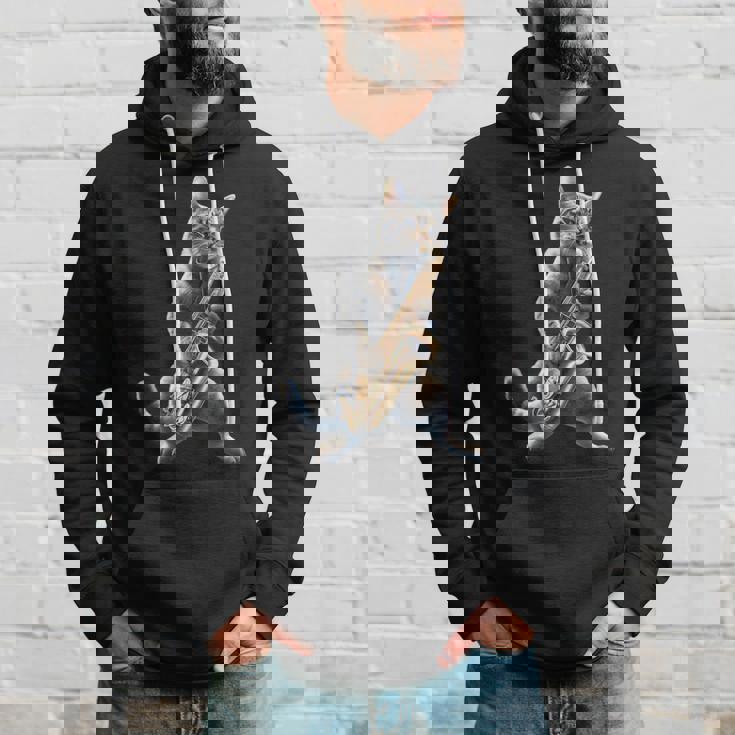 サックスを演奏する面白い猫 ジャズ サックス ミュージシャン サクソフォニスト パーカー 彼への贈り物