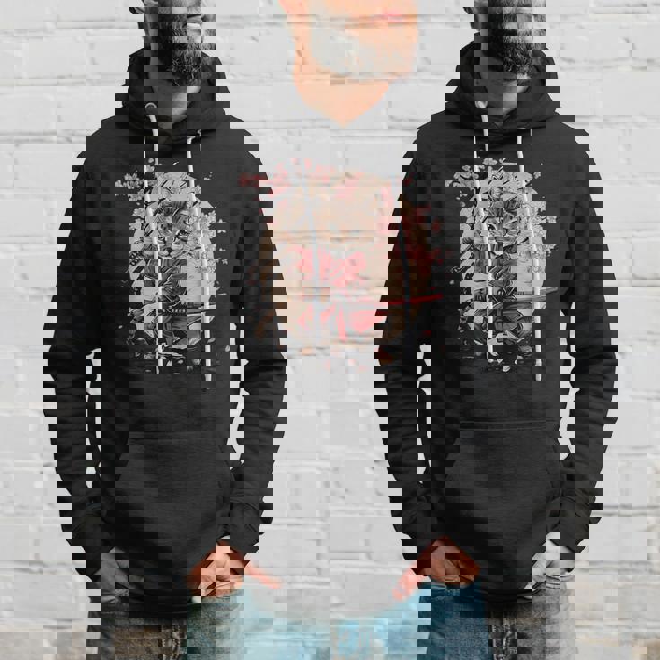 サムライキャット 日本戦士 サクラツリー 日本忍者 猫 パーカー 彼への贈り物