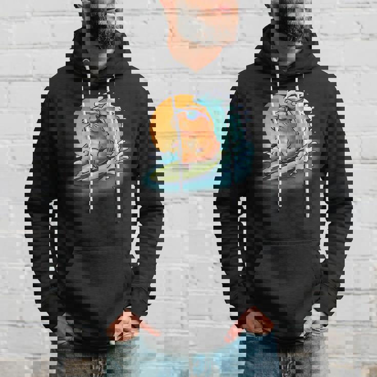 サングラスでサーフィンカピバラ パーカー 彼への贈り物